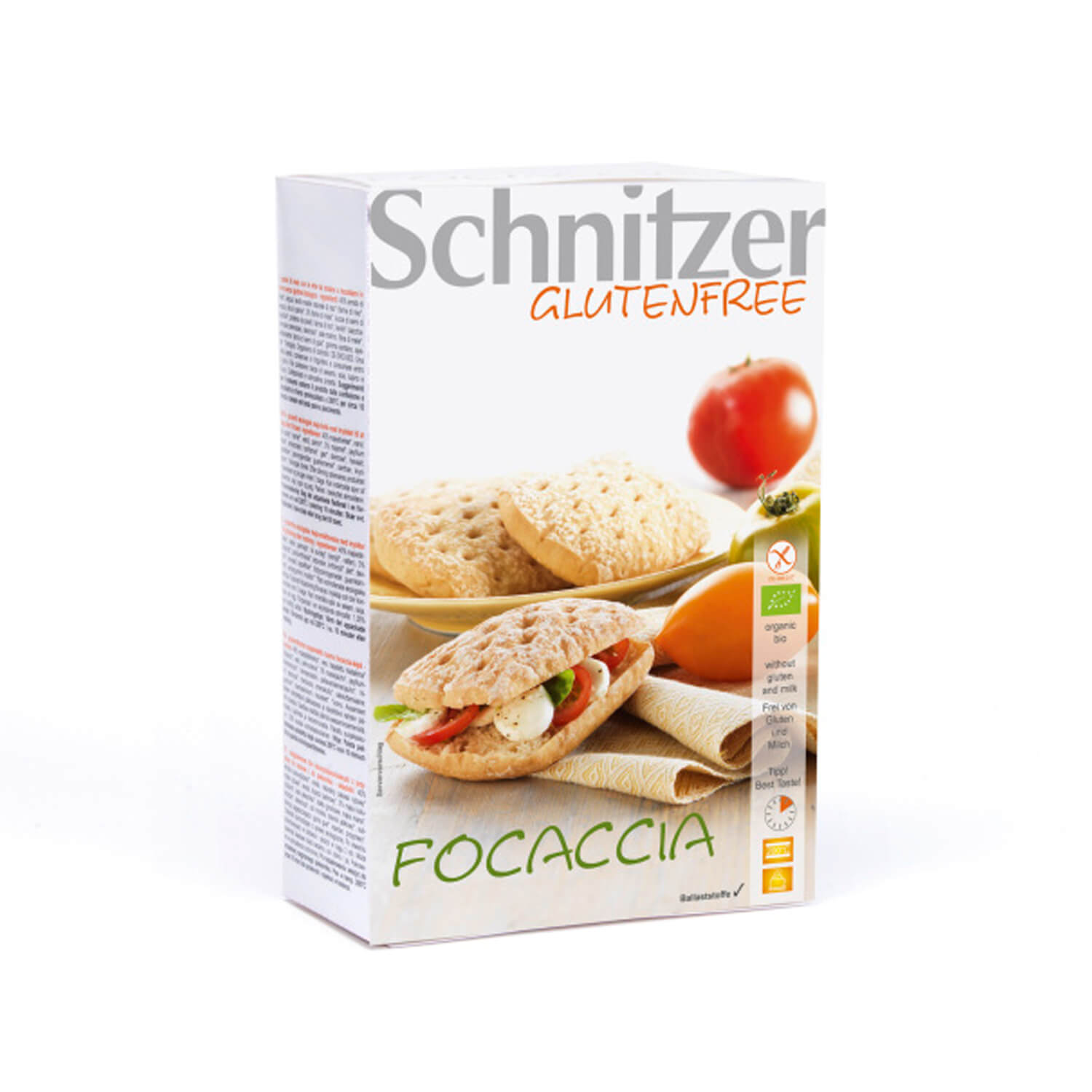 Focaccia Schnitzer s bylinkami bio bezgluténová 220g